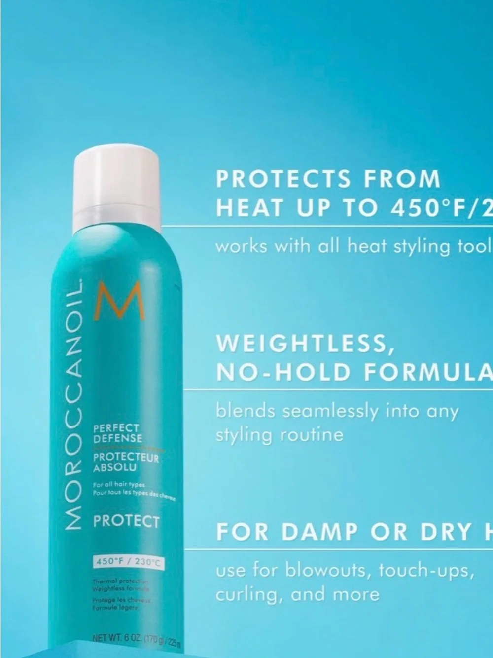 Unopened 6oz Moroccanoil Protect Perfect Defense Thermal Spray